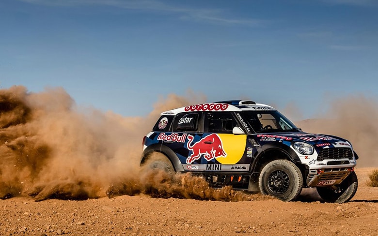 Nasser Al-Attiyah in the winning Mini All4 Dakar X-Raid in 2015