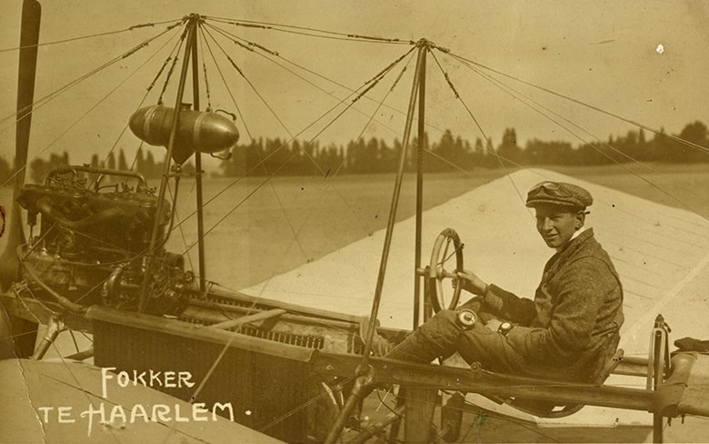 Fokker's flight in his Spider (Spin)