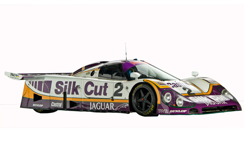 The 1988 Le-Mans winning Silk Cut Jaguar XJR-9