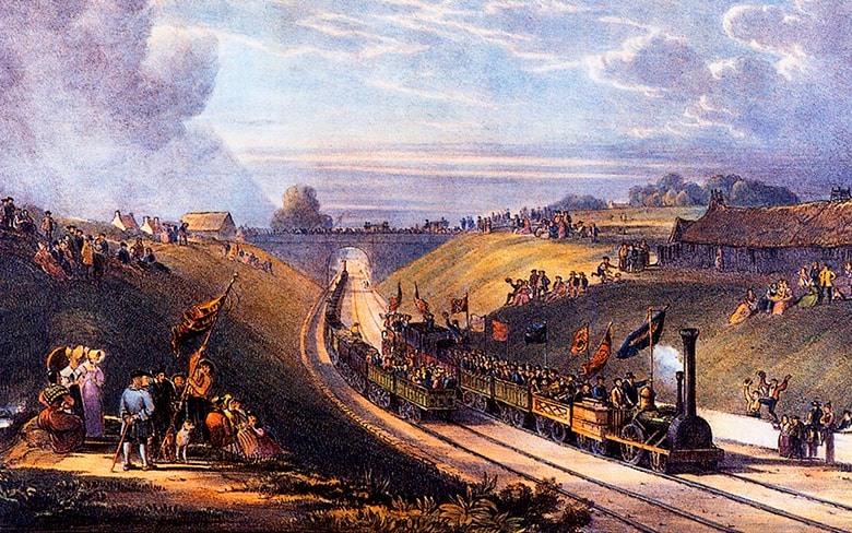 The opening of the Glasgow and Garnkirk Railway