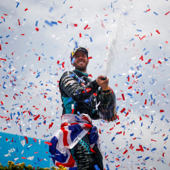 Bird glides to historic Formula E victory in New York for GKN Automotive partners Jaguar Racing